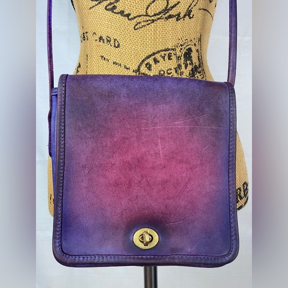 Recycled Riot hand dyed Vintage Coach Compact Pouch - Picture 10 of 15